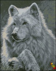 ФПК-2052 Серебристая волчица. Схема для вышивки бисером Феникс
