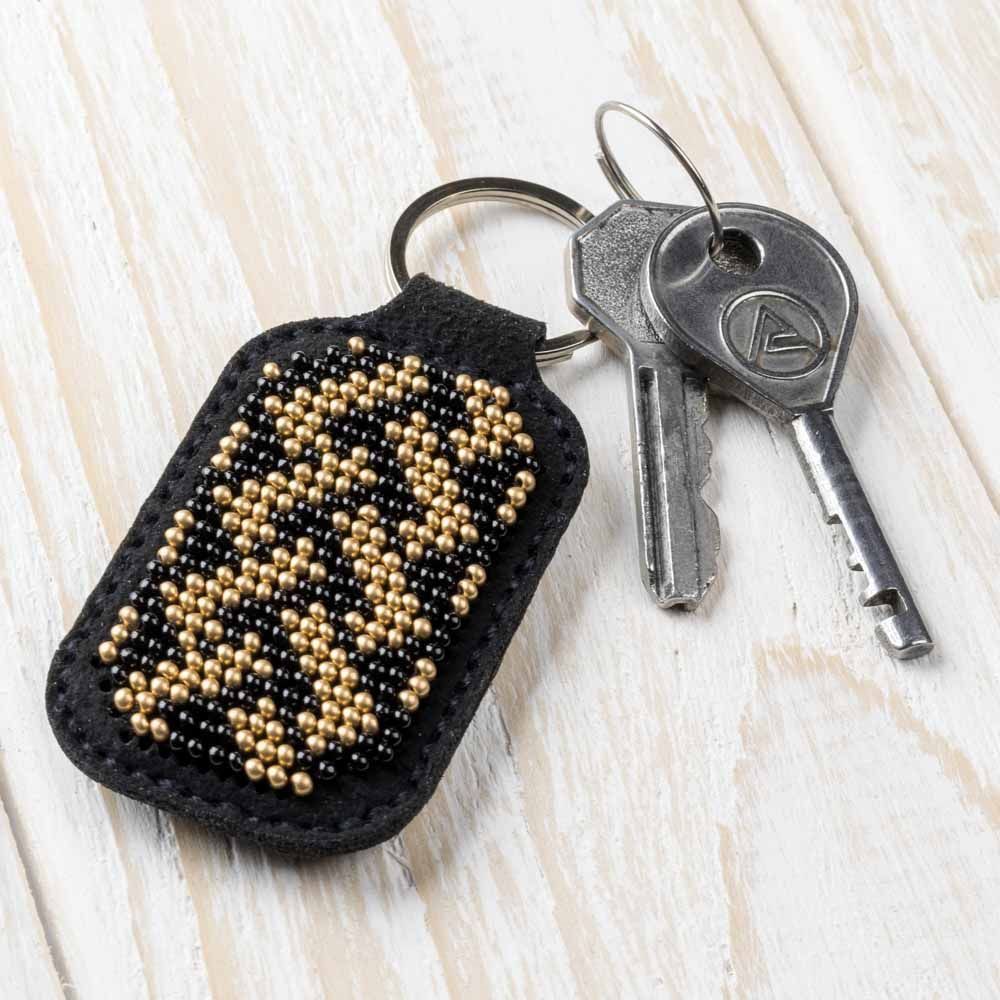 FLBB-096 Набор для вышивания бисером на искусственной коже Брелок для ключей ТМ &laquo;Wonderland Crafts&raquo;