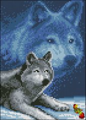 ФПК-5113 Дикий и свободный волк. Схема для вышивки бисером Феникс