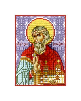 А6-И-071 Святой князь Владислав Сербский. Схема для вишивки бісером ТМ "Acorns", Схема