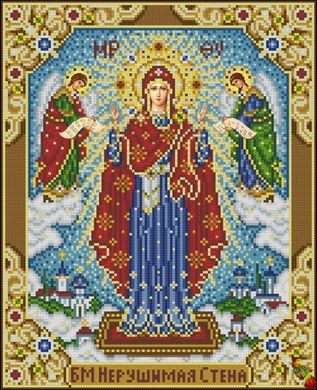 ИК3-0329 Ікона Божої Матері Непорушна Стіна. Схема для вишивання бісером Фенікс