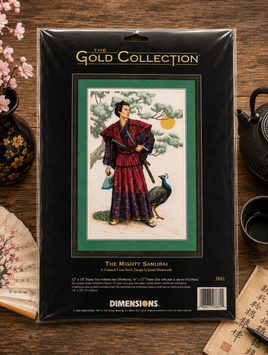 Dimensions 03881 The Mighty Samurai &mdash; набір для вишивання хрестиком &laquo;Могутній самурай&raquo;, серія Gold Collection, американська комплектація
