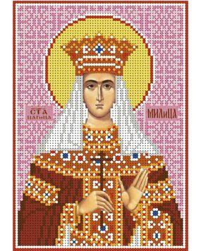 А5-И-358 Святая царица Милица (Мила). Схема для вышивки бисером ТМ "Acorns", Схема