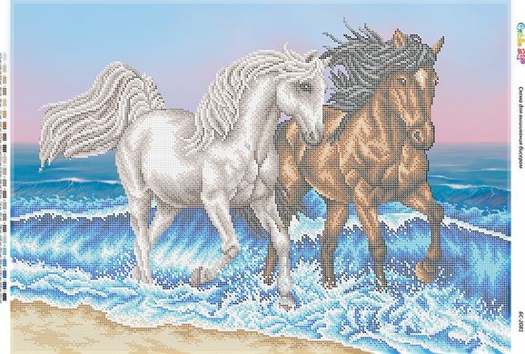 Коні біля моря, Схема