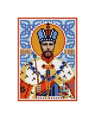 А6-И-072 Святой мученик царь Николай ІІ. Схема для вышивки бисером