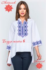 Заготовка під вишивку "Блуза жіноча" БЖС-6, Габардин білий