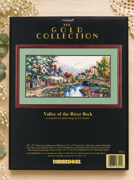 03753 Набір для вишивання хрестиком &ldquo;Долина річки Бек&rdquo; &bull; &ldquo;Valley of the River Beck&rdquo; DIMENSIONS Gold Collection(американська комплектація)