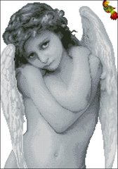 ФЧК-2047 Кудрявый ангел. Схема для вышивки бисером Феникс