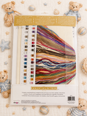 Dimensions 35103 Teddies on Quilt &mdash; набор для вышивания крестиком &laquo;Ведмедики на стільці&raquo;