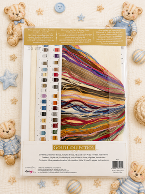 Dimensions 35151 Buttons &rsquo;n Bears &mdash; набір для вишивання хрестиком &laquo;Ведмедики та ґудзики&raquo;, серія Gold Collection