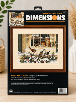 03839 "Троє спостерігачів за птахами" набір для вишивання DIMENSIONS (американська комплектація)