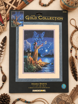 Dimensions 35055 Hidden Spirits &mdash; набір для вишивання хрестиком &laquo;Приховані духи&raquo;, серія Gold Collection, американська комплектація