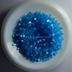 Бисер PRECIOSA рубка 11/0 , 05134, голубый сатиновый, 50 грамм