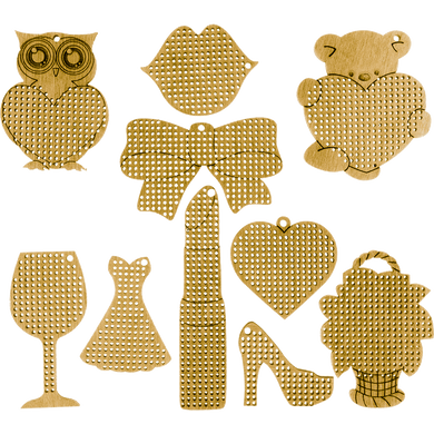 FLSW-001 Набор заготовок для вышивания по дереву ТМ &laquo;Wonderland Crafts&raquo; ТМ &laquo;Wonderland Crafts&raquo;
