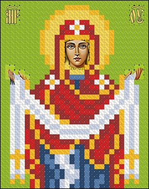 ИК7-0026 Покрова Пресвятой Богородицы. Схема для вышивки бисером Феникс