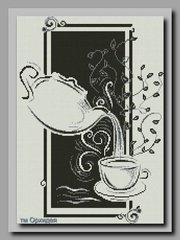 ОСП-27 Восточный чай. Схема для вышивки бисером. Орхидея