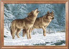 Вовки на снігу, Схема