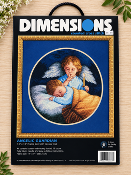03873 Набір для вишивання хрестиком Dimensions AngeliC Guardian "Ангел-охоронець" (американська комплектація)