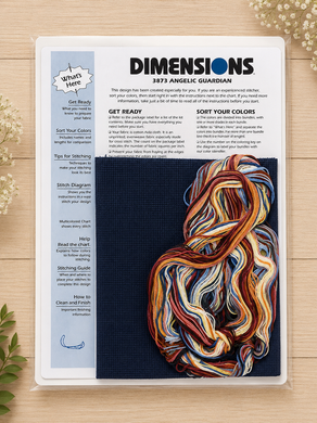 03873 Набір для вишивання хрестиком Dimensions AngeliC Guardian "Ангел-охоронець" (американська комплектація)