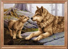 Волчица с волченком, Схема