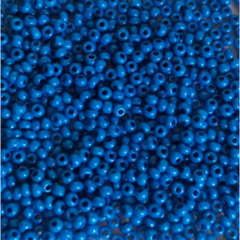 16А38 Бисер Preciosa синий непрозрачный, 50 грамм