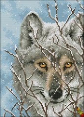 ФПК-4098 Волк зимой. Схема для вышивки бисером Феникс