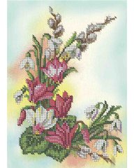 А5-Д-296 Весенние цветы. Схема для вышивки бисером ТМ Acorns