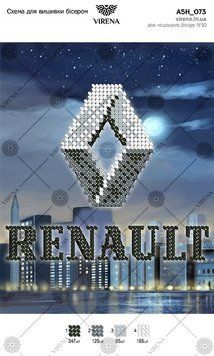 Схема для вышивки бесером " RENAULT, Схема