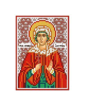 А6-И-083 Святая мученица Алевтина. Схема для вышивки бисером ТМ "Acorns", Схема