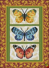 ФПК-4115 Триплекс із метеликами. Схеми для вишивання бісером Фенікс