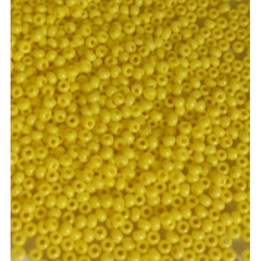16А86 Бисер Preciosa желтый непрозрачный, 50 грамм