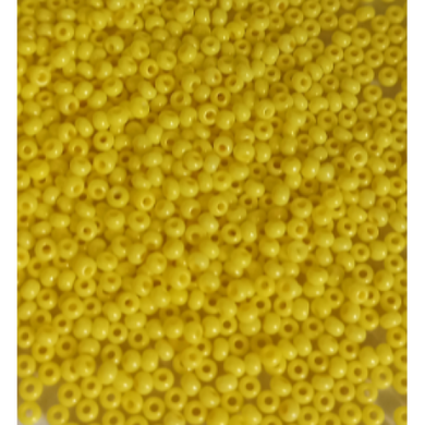 16А86 Бисер Preciosa желтый непрозрачный, 50 грамм