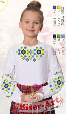 Sor43 Заготовка сорочки для девочки БисерАрт