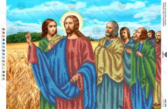 А2Р_075 Схема для вышивки бисером "Разговор Иисуса с апостолами" VIRENA, Схема