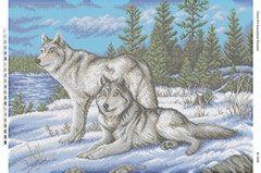 Волки на снегу, Схема