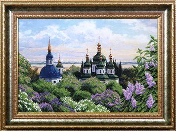 Б-091 Весенний собор. Набор для вышивки бисером ТМ "Магия канвы"