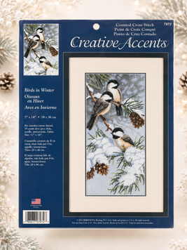 Dimensions 07972 Birds in Winter &mdash; набір для вишивання хрестиком, серія Creative Accents, американська комплектація