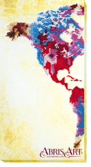 АВ-463 Карта мира. Набор для вышивки бисером. Абрис Арт