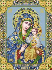 ИК3-0254 Ікона Божої матері Нев'яний колір. Схема для вишивання бісером Фенікс