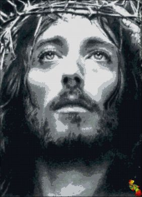 ИК2-0298 Взгляд Иисуса. Схема для вышивки бисером Феникс