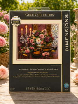 Dimensions 35185 Romantic Floral &mdash; набір для вишивання хрестиком &laquo;Романтичний букет&raquo;, серія Gold Collection