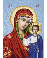 А4-И-443 Казанская богородица (частичная). Схема для вышивки бисером