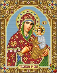 ИК4-0238 Тихвинская икона Божией Матери. Схема для вышивки бисером Феникс