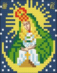 ИК7-0005 Остробрамська ікона Божої Матері. Схема для вишивання бісером Фенікс