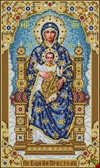 ИК3-0316 Богородица на Престоле (Венчальная пара). Схема для вышивки бисером Феникс