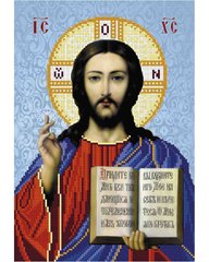 А4-И-444 Иисус Христос (частичная). Схема для вышивки бисером