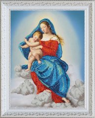 P-347 Набор для вышивки бисером "Дева Мария с младенцем"