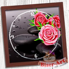 ВА-011 Часы Розы. Схема для вышивки бисером БисерАрт