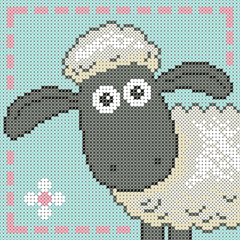 ФПК-5023 Кучерява овечка. Схема для вишивання бісером Фенікс