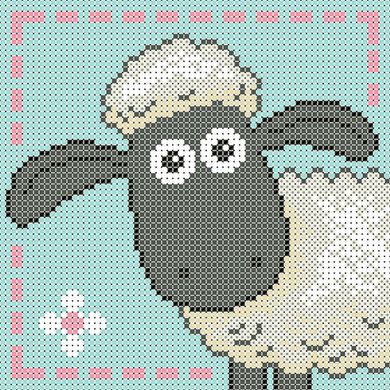 ФПК-5023 Кудрявая овечка. Схема для вышивки бисером Феникс